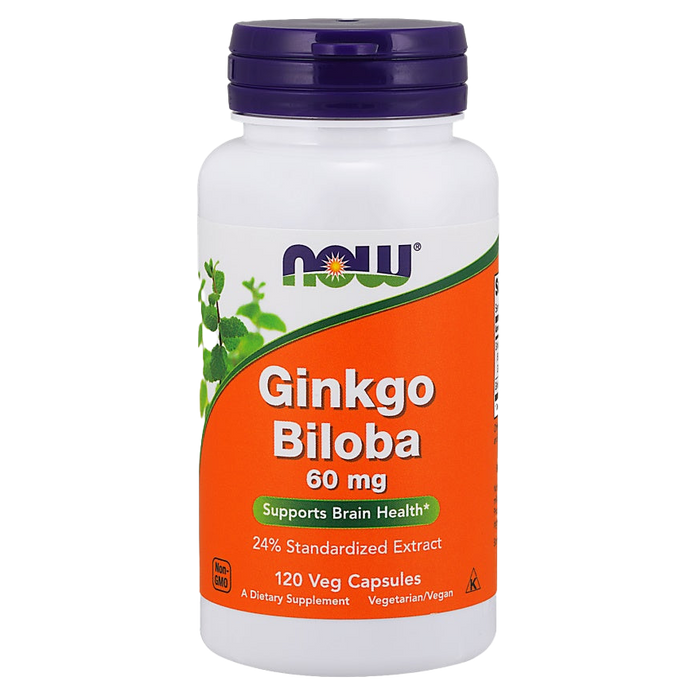 NOW Foods Ginkgo Biloba, 60mg - 120 vcaps