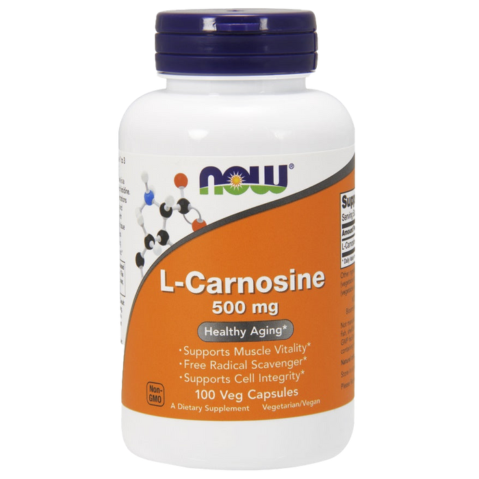 NOW Foods L-Carnosine, 500mg - 100 vcaps