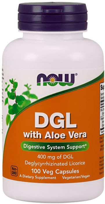 NOW Foods DGL with Aloe Vera - 100 vcaps