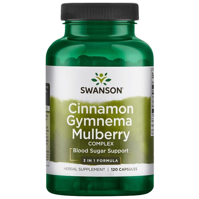 Swanson Cinnamon Gymnema Mulberry Complex - 120 caps