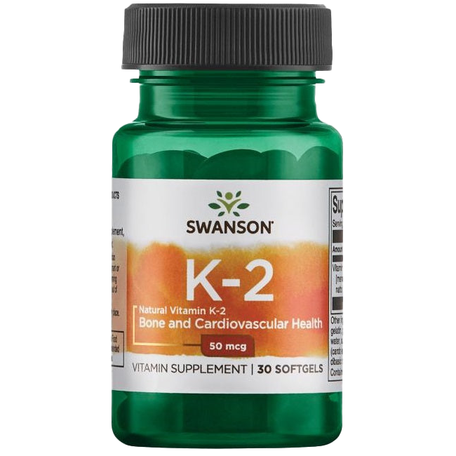 Swanson Vitamin K-2 – natürlich, 50 mcg – 30 Kapseln