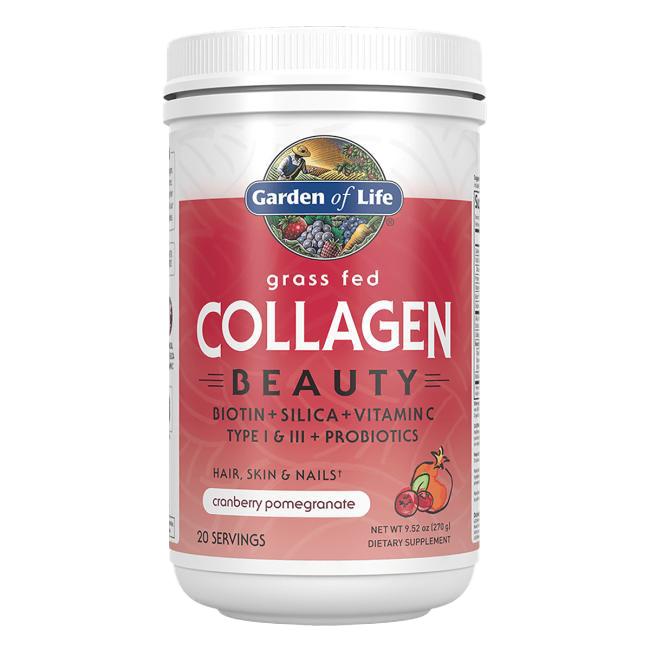 Garden of Life Grass Fed Collagen Beauty, Cranberry Pomegranate - 270g