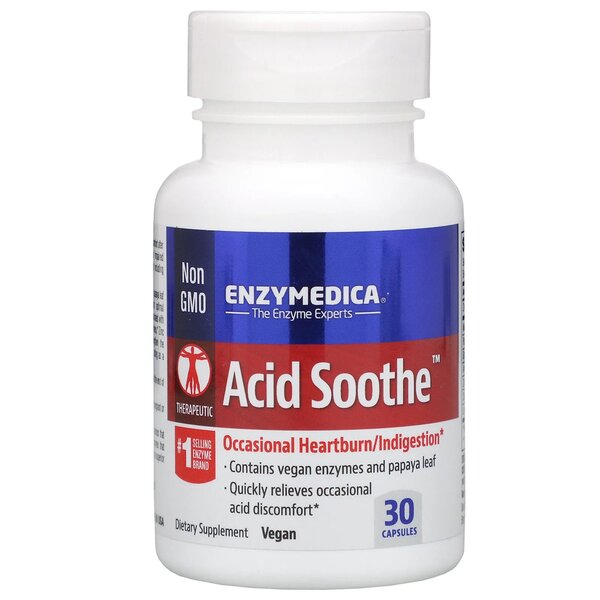 Enzymedica Acid Soothe - 30 caps Best Value Nutritional Supplement at MYSUPPLEMENTSHOP.co.uk