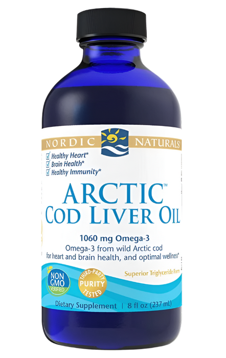 Nordic Naturals Arctic Cod Liver Oil, 1060mg Unflavored - 237 ml.