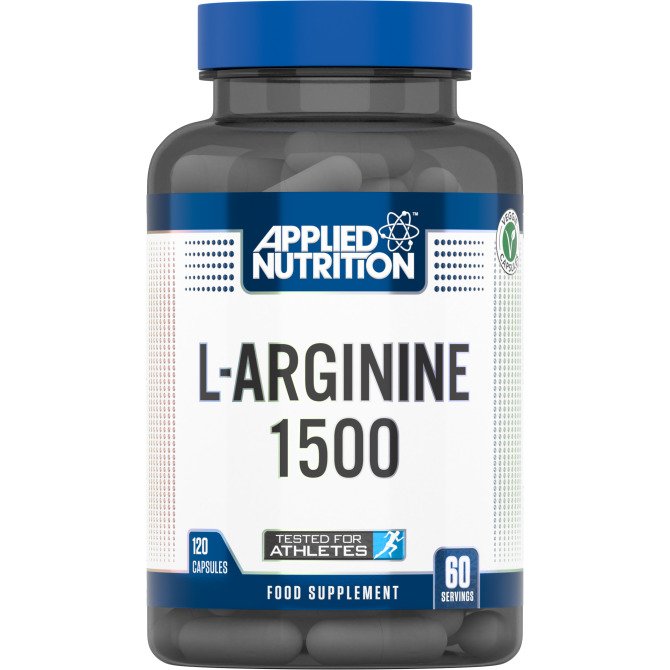 Applied Nutrition L-Arginine 1500 - 120 caps (EAN 634158938535) - L-Arginine at MySupplementShop by Applied Nutrition