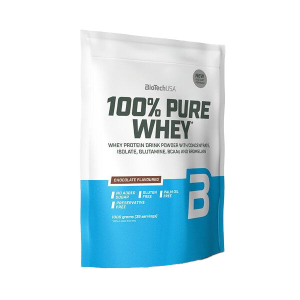 BioTechUSA 100% Pure Whey, Bourbon Vanilla - 1000 grams