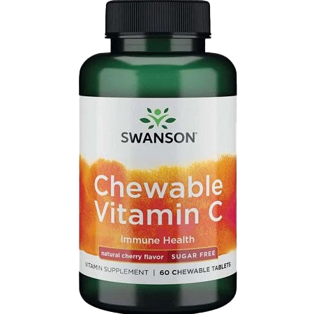 Swanson Chewable Vitamin C, Natural Cherry Flavour - 60 chewable tabs