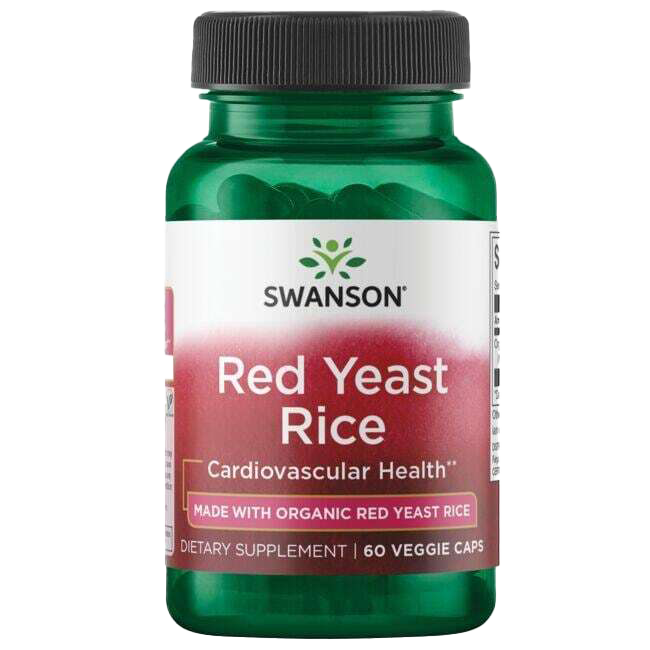 Swanson Red Yeast Rice, 600mg - 60 vcaps