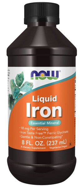 NOW Foods Liquid Iron - 237 ml. | High-Quality Vitamins & Minerals | MySupplementShop.co.uk