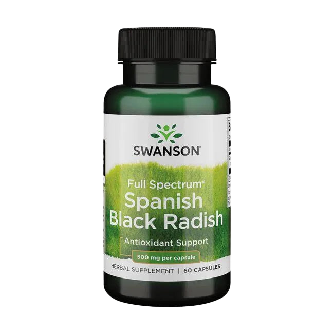 Swanson Full Spectrum Spanischer schwarzer Rettich, 500 mg – 60 Kapseln