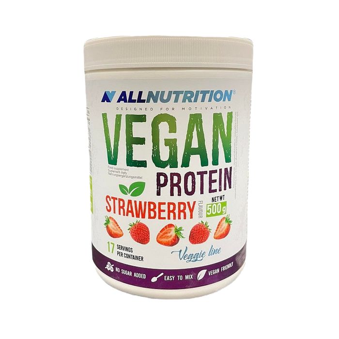 Allnutrition Vegan Protein, Strawberry - 500g