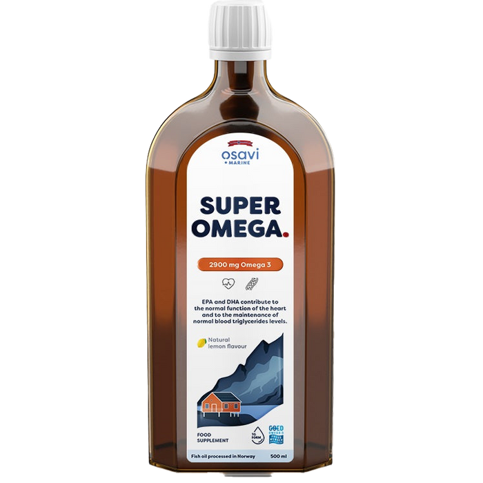 Super Omega, 2900 mg Omega 3 (Zitrone) – 500 ml.