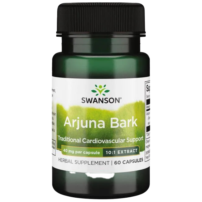 Swanson Arjuna Bark (10:1) Extract, 40mg - 60 caps