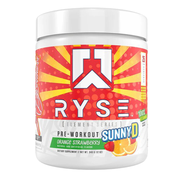 RYSE PreWorkout  Element Series Sunny D Orange Strawberry  340g