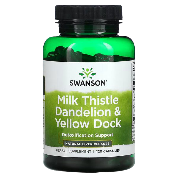 Swanson Milk Thistle Dandelion & Yellow Dock  120 caps