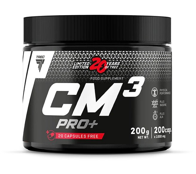 Trec Nutrition CM3 PRO+ Limited Edition 200 caps - Creatine Supplements at MySupplementShop by Trec Nutrition