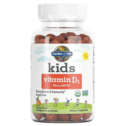 Garden of Life Kids Vitamin D3, Orange - 60 vegetarian gummies - Sports Supplements at MySupplementShop by Garden of Life