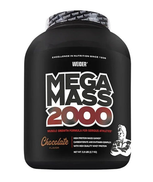 Weider Mega Mass 2000, Chocolate - 2700g