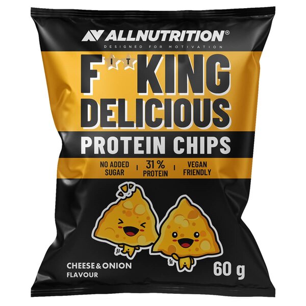 Allnutrition Fitking Delicious Protein Chips, Cheese and Onion - 60g Best Value Diet & Nutrition at MYSUPPLEMENTSHOP.co.uk