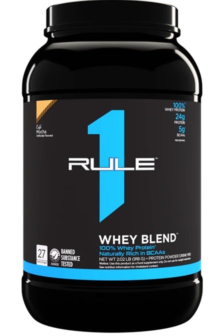 Rule One R1 Whey Blend, Cafe Mocha - 918g - Protein Supplement Powder at MySupplementShop by Rule1