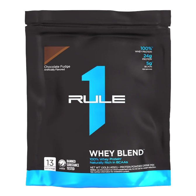 Rule One R1 Whey Blend, Chocolate Fudge - 455g