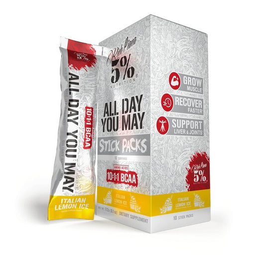 5% Nutrition AllDayYouMay - Legendary Series Stick Packs, Italian Lemon Ice - 10 x 17g Best Value Sports Supplements at MYSUPPLEMENTSHOP.co.uk