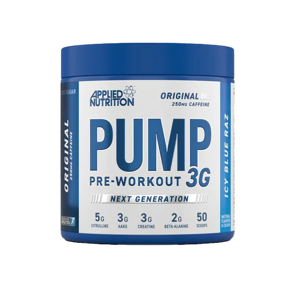 Applied Nutrition Pump 3G Pre-Workout, Icy Blue Raz - 375g