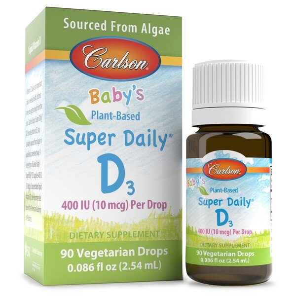 Carlson Labs Baby's Plant-Based Super Daily D3, 400 IU 254 ml