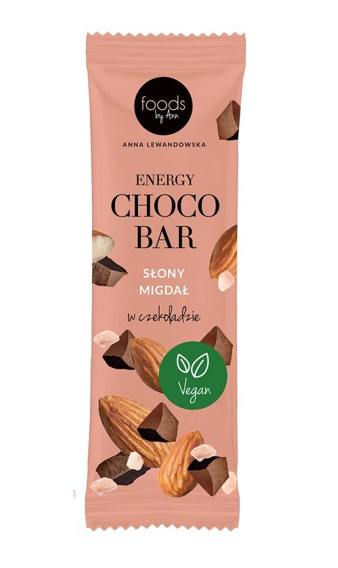 Levann Energy Choco Bar, Salty Almond with Chocolate Coating - 15 x 35g - Default Title - Sports Nutrition at MySupplementShop by Levann