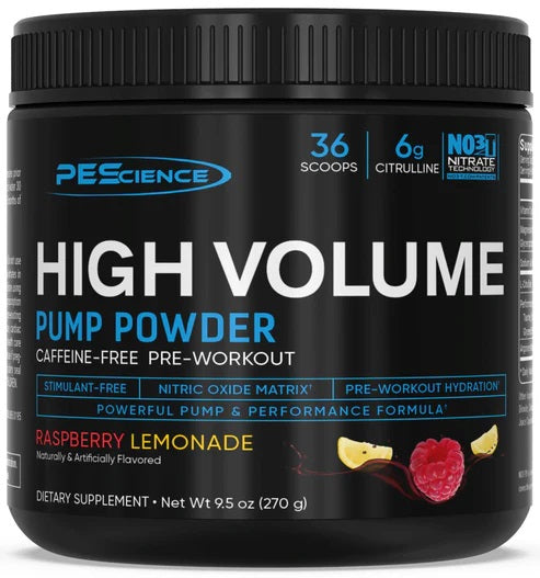 PEScience High Volume (US) 270g - Raspberry Lemonade - Vitamins & Supplements at MySupplementShop by PEScience