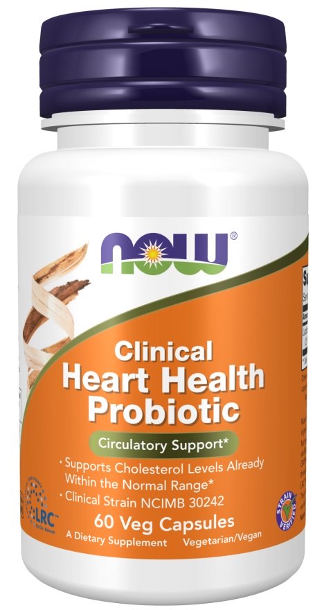 NOW Foods Clinical Heart Health Probiotic - 60 vcaps - Default Title - Sports Nutrition at MySupplementShop by NOW Foods