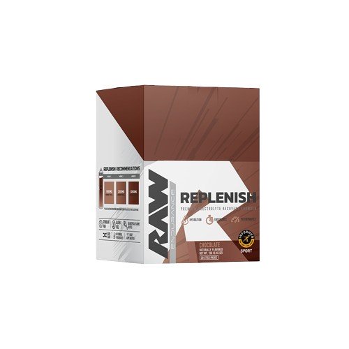 Raw Nutrition Replenish 20 stick packs - Chocolate - Endurance at MySupplementShop by Raw Nutrition