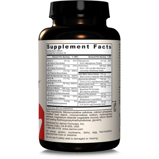 Jarrow Formulas Glucose Optimizer 120 Tablets - Special Formula at MySupplementShop by Jarrow Formulas