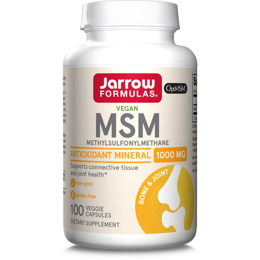 Jarrow Formulas MSM 1,000mg 100 Veggie Capsules - Joint Support at MySupplementShop by Jarrow Formulas