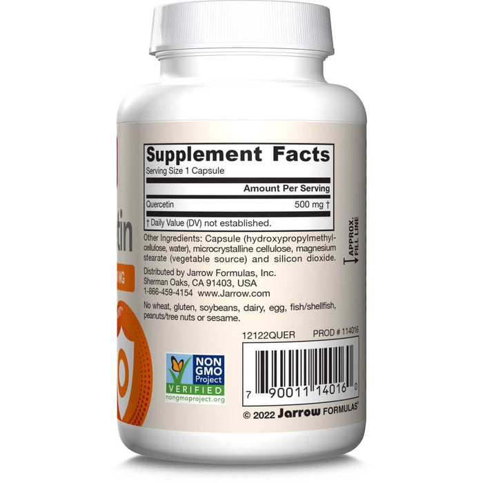 Jarrow Formulas Quercetin 500mg 100 Veggie Capsules | Premium Supplements at MYSUPPLEMENTSHOP