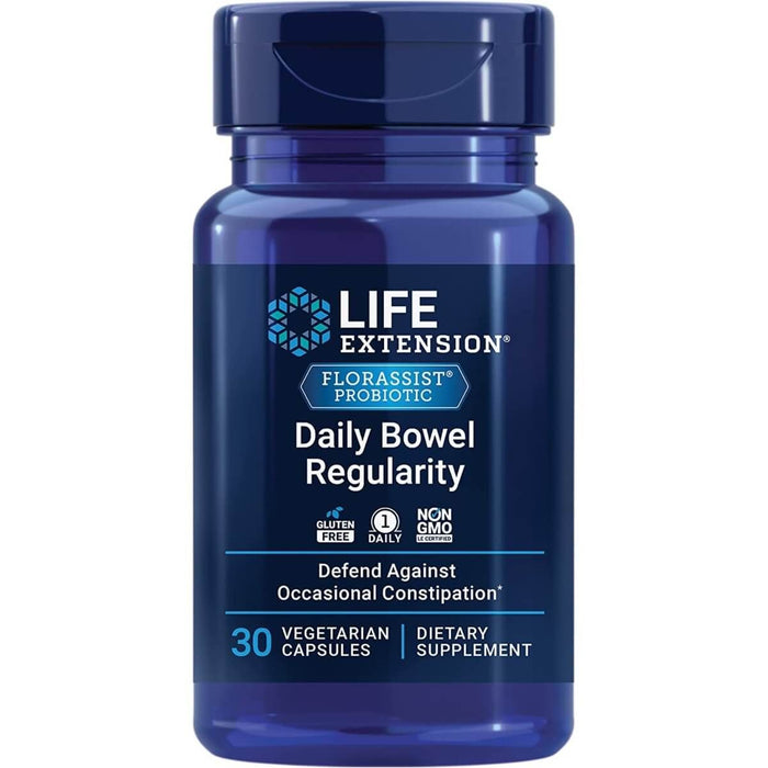 Life Extension FLORASSIST Daily Bowel Regularity 30 Veggie Capsules - Nutritional Supplement at MySupplementShop by Life Extension