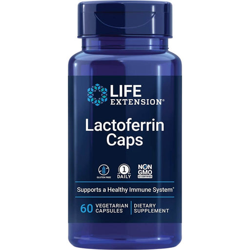 Life Extension Lactoferrin Caps 60 Vegetarian Capsules | Premium Supplements at MYSUPPLEMENTSHOP