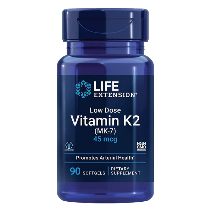 Life Extension Low Dose Vitamin K2 45 mcg 90 Softgels