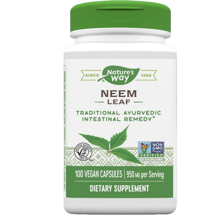 Nature's Way Neem Leaf 950mg 100 Vegan Capsules