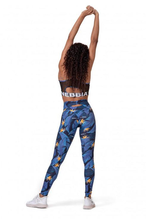 Nebbia High-Waist Ocean Power leggings 561 - Oean Blue