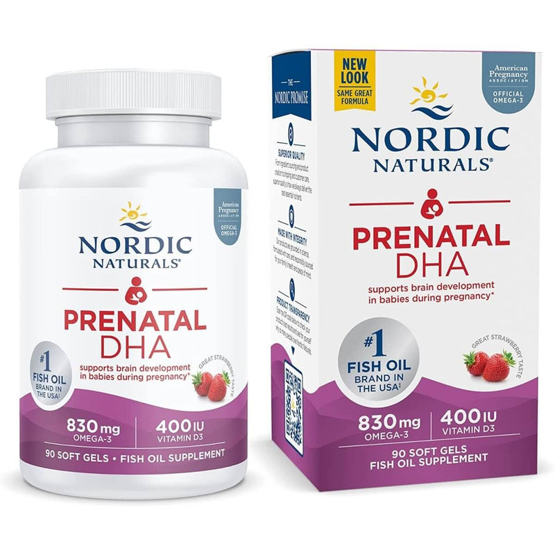 Nordic Naturals Prenatal DHA Omega-3 830mg with Vitamin D3 90 Softgels | Premium Supplements at MYSUPPLEMENTSHOP