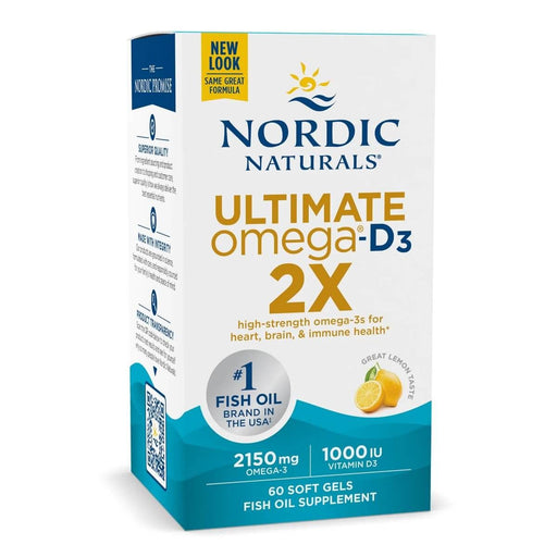 Nordic Naturals Ultimate Omega-D3 2X 60 Softgels - Omegas, EFAs, CLA, Oils at MySupplementShop by Nordic Naturals