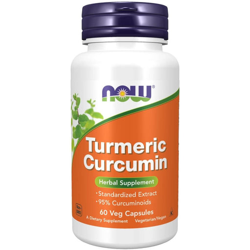 NOW Foods Turmeric Curcumin 60 Veg Capsules | Premium Supplements at MYSUPPLEMENTSHOP