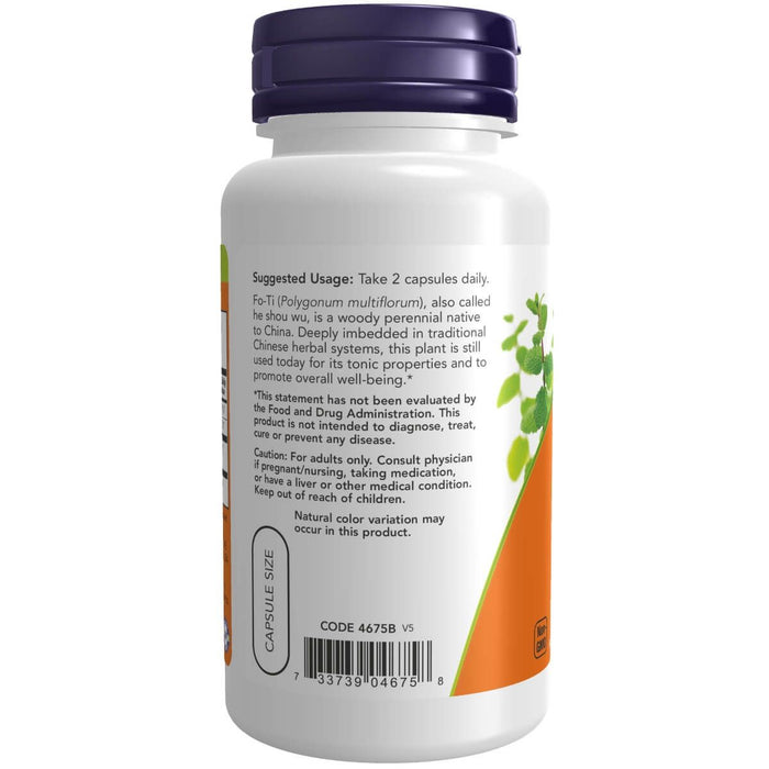 NOW Foods Fo-Ti 560 mg 100 Veg Capsules | Premium Supplements at MYSUPPLEMENTSHOP