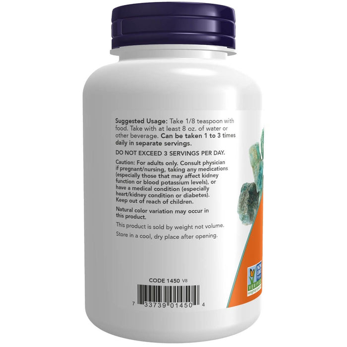 NOW Foods Potassium Chloride Powder 8oz (227g) | Premium Supplements at MYSUPPLEMENTSHOP