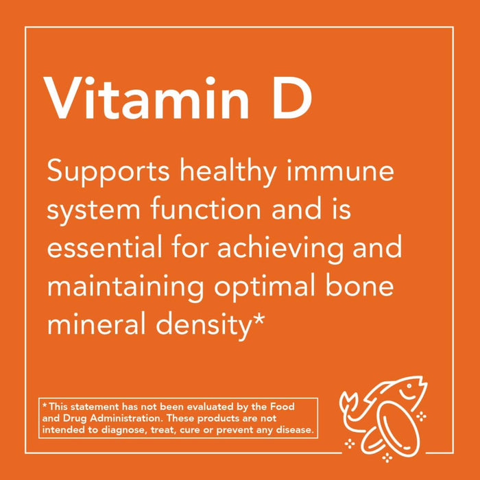 NOW Foods Vitamin D-3 10,000 IU 120 Softgels - Immune Support at MySupplementShop by NOW Foods