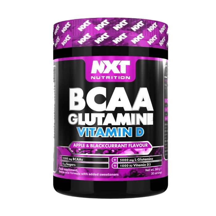 NXT Nutrition BCAA, Glutamine Vit D (360g) 30 Servings