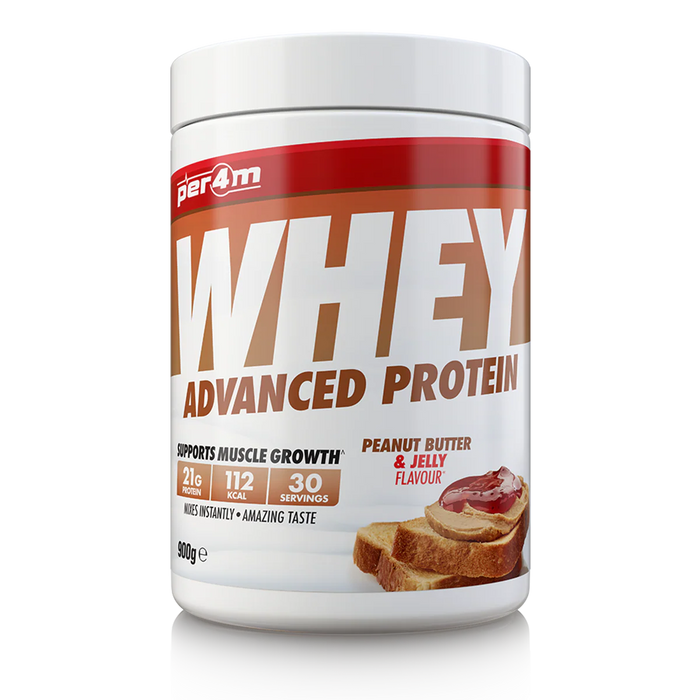 PER4M Whey Protein Powder 900g - 30 Servings | 21g Protein per Serving