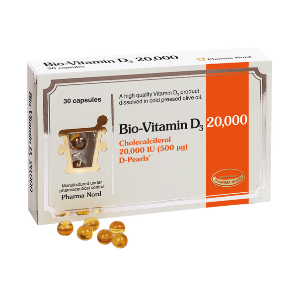 Pharma Nord Bio-Vitamin D3, 20000iu 30 Capsules - Bone Care at MySupplementShop by Pharma Nord