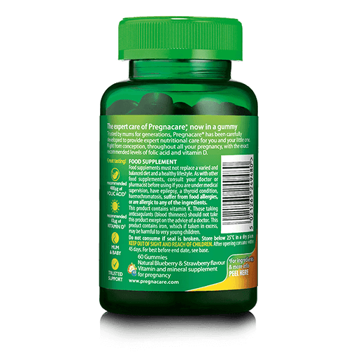 Vitabiotics Pregnacare Natural Strawberry Flavour 60 Gummies - Pregnancy at MySupplementShop by Vitabiotics